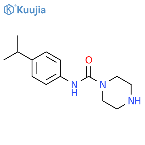 1-PIPERAZINECARBOXAMIDE, N-[4-(1-METHYLETHYL)PHENYL]- structure