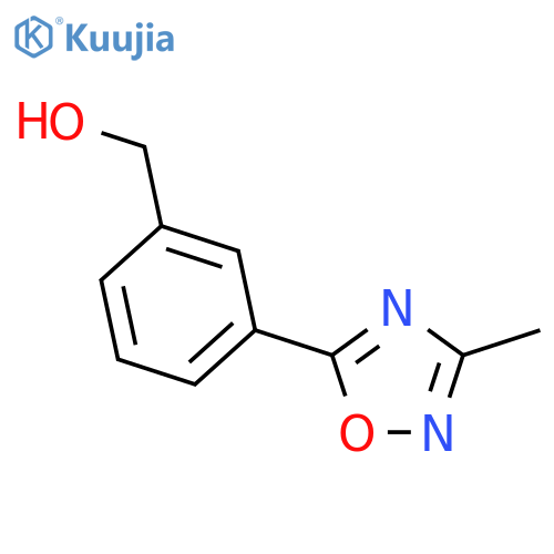 3-(3-methyl-1,2,4-oxadiazol-5-yl)phenylmethanol structure