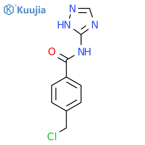 4-(chloromethyl)-N-(1H-1,2,4-triazol-5-yl)benzamide structure