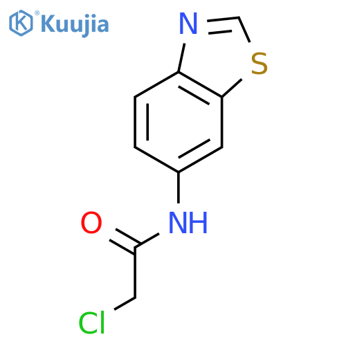 N-(Benzo[d]thiazol-6-yl)-2-chloroacetamide structure