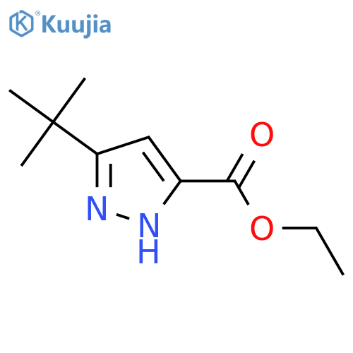 Ethyl 3-tert-butyl-1H-pyrazole-5-carboxylate structure