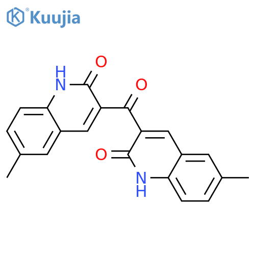2(1H)-Quinolinone, 3,3'-carbonylbis[6-methyl- structure
