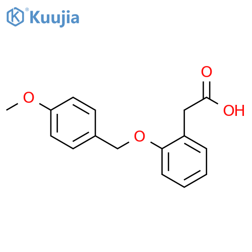 Benzeneacetic acid, 2-[(4-methoxyphenyl)methoxy]- structure