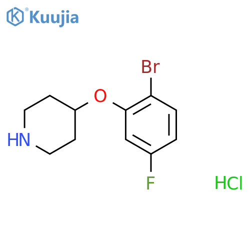 4-(2-bromo-5-fluorophenoxy)piperidine structure