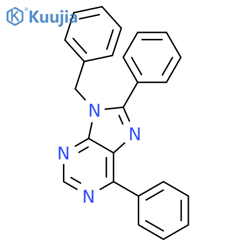 9-Benzyl-6,8-diphenyl-9H-purine structure
