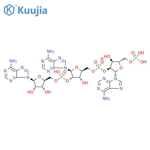 β-L-Adenosine, 5'-O-phosphono-β-L-adenylyl-(2'→5')-β-L-adenylyl-(2'→5')- structure