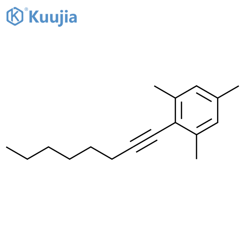 BENZENE, 1,3,5-TRIMETHYL-2-(1-OCTYN-1-YL)- structure