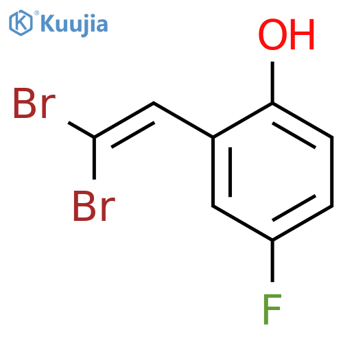Phenol, 2-(2,2-dibromoethenyl)-4-fluoro- structure
