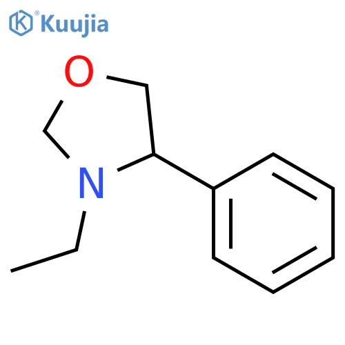 Oxazolidine, 3-ethyl-4-phenyl- structure