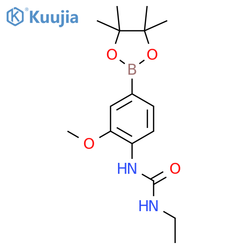 1-Ethyl-3-(2-methoxy-4-(4,4,5,5-tetramethyl-1,3,2-dioxaborolan-2-yl)phenyl)urea structure