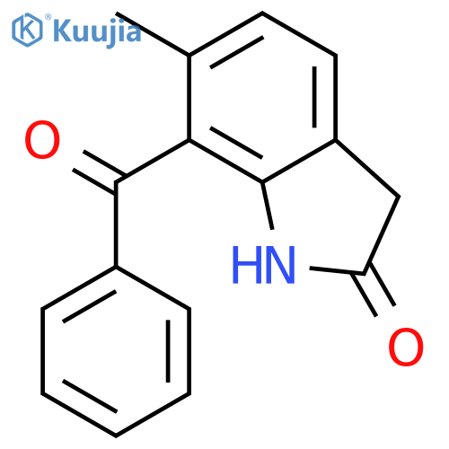2H-INDOL-2-ONE, 7-BENZOYL-1,3-DIHYDRO-6-METHYL- structure
