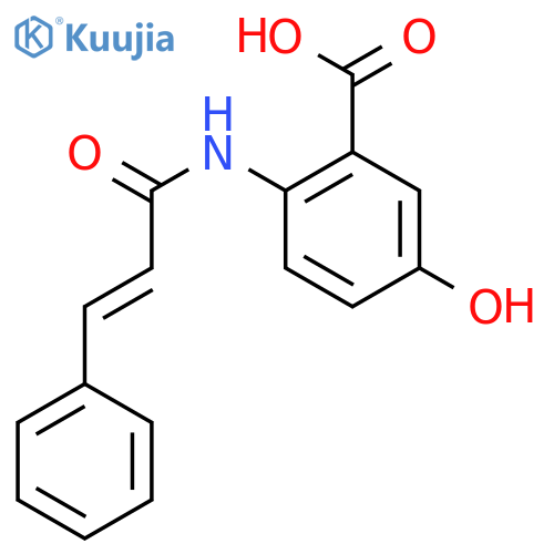 5-Hydroxy-2-(3-phenylprop-2-enamido)benzoic Acid structure