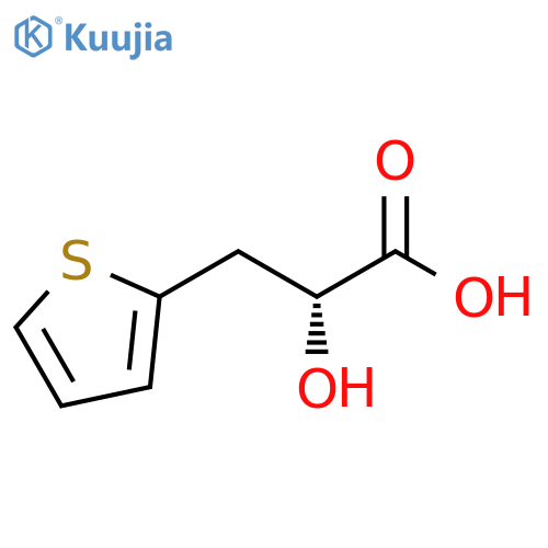 (alphaR)-alpha-Hydroxy-2-thiophenepropanoic acid structure