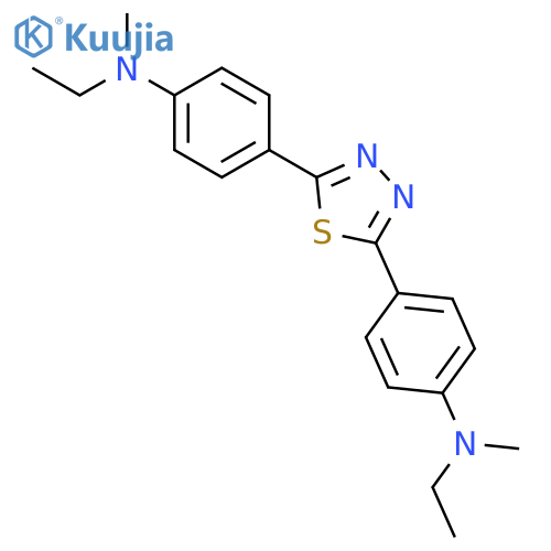 Benzenamine, 4,4'-(1,3,4-thiadiazole-2,5-diyl)bis[N-ethyl-N-methyl- structure