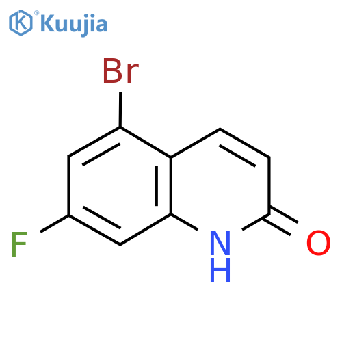 5-BROMO-7-FLUOROQUINOLIN-2(1H)-ONE structure
