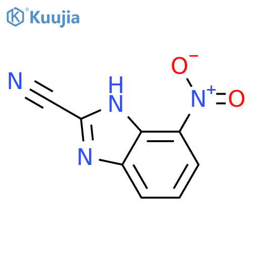 1H-Benzimidazole-2-carbonitrile,7-nitro- structure