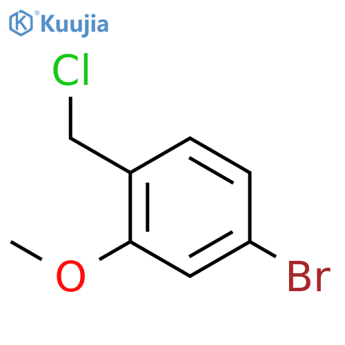 4-bromo-1-(chloromethyl)-2-methoxybenzene structure