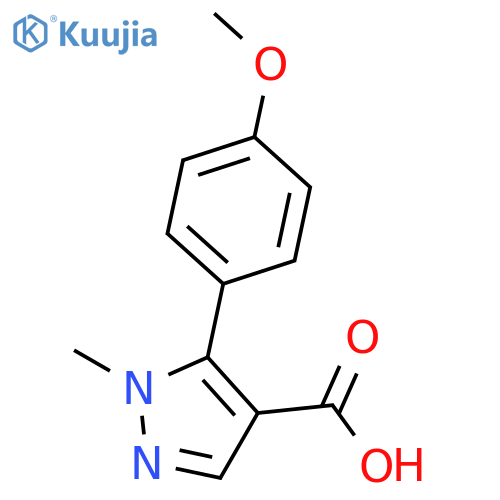 5-(4-methoxyphenyl)-1-methyl-1H-pyrazole-4-carboxylic acid structure
