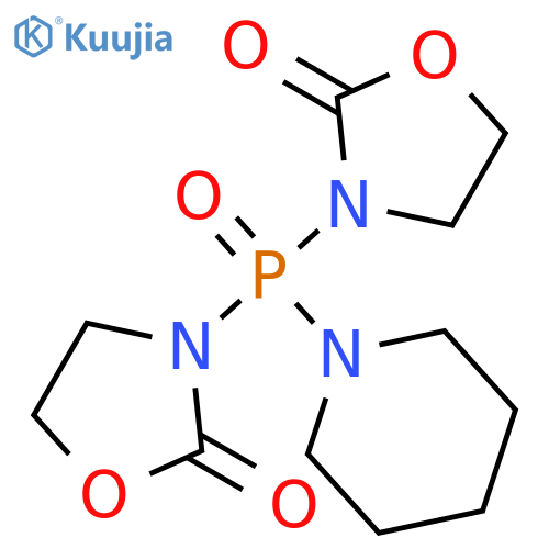 3,3'-[(Piperidin-1-yl)phosphoryl]di(1,3-oxazolidin-2-one) structure