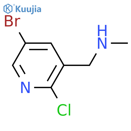 (5-bromo-2-chloropyridin-3-yl)methyl(methyl)amine structure