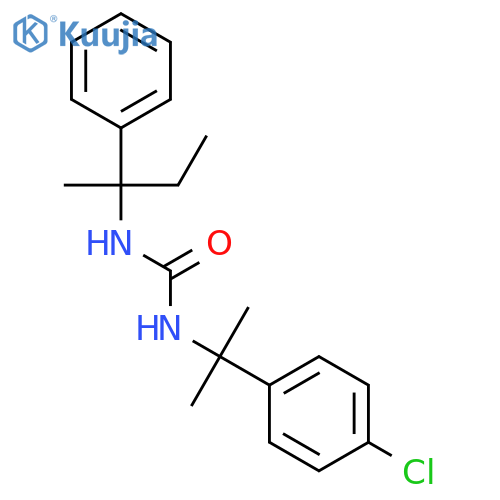 UREA, N-[1-(4-CHLOROPHENYL)-1-METHYLETHYL]-N'-(1-METHYL-1-PHENYLPROPYL)- structure
