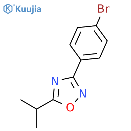 3-(4-Bromophenyl)-5-isopropyl-1,2,4-oxadiazole structure