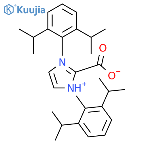 1,3-Bis2,6-bis(1-methylethyl)phenyl-2-carboxy-1H-imidazolium Inner Salt structure