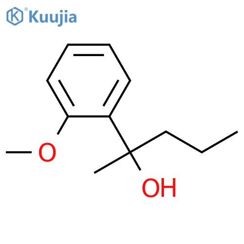 2-(2-methoxyphenyl)pentan-2-ol structure