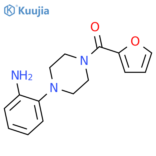 2-4-(furan-2-carbonyl)piperazin-1-ylaniline structure