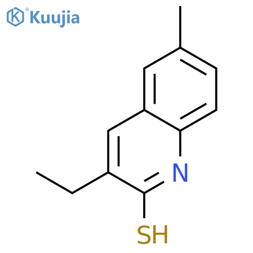 3-Ethyl-6-methyl-quinoline-2-thiol structure