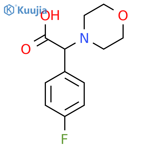 2-(4-fluorophenyl)-2-(morpholin-4-yl)acetic acid structure