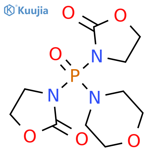 Morpholine, 4-[bis(2-oxo-3-oxazolidinyl)phosphinyl]- structure
