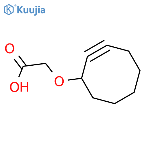 2-(cyclooct-2-yn-1-yloxy)acetic acid structure