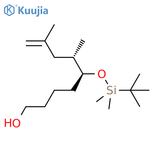8-Nonen-1-ol, 5-[[(1,1-dimethylethyl)dimethylsilyl]oxy]-6,8-dimethyl-,(5S,6S)- structure