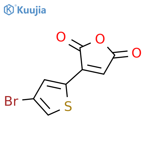 2,5-Furandione, 3-(4-bromo-2-thienyl)- structure