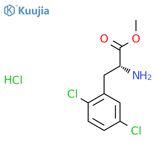 methyl (2R)-2-amino-3-(2,5-dichlorophenyl)propanoate hydrochloride structure