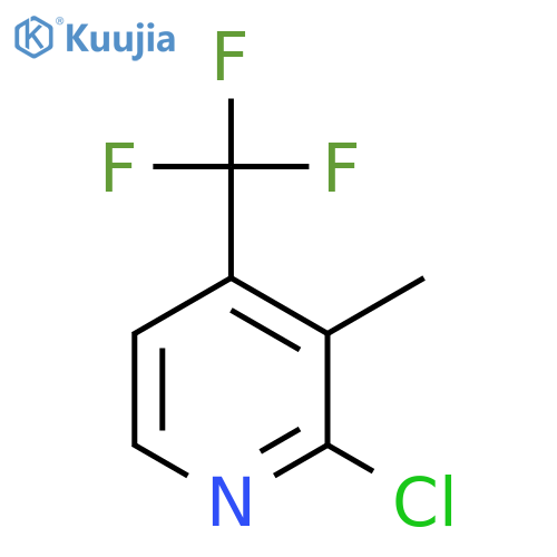 2-Chloro-3-methyl-4-(trifluoromethyl)pyridine structure