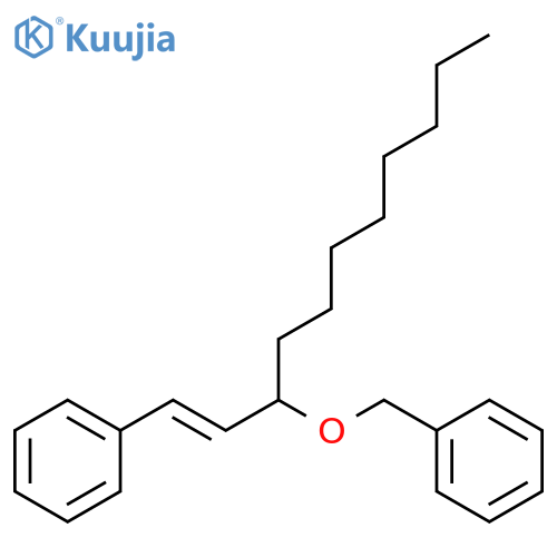 Benzene, [[[1-[(1E)-2-phenylethenyl]nonyl]oxy]methyl]- structure