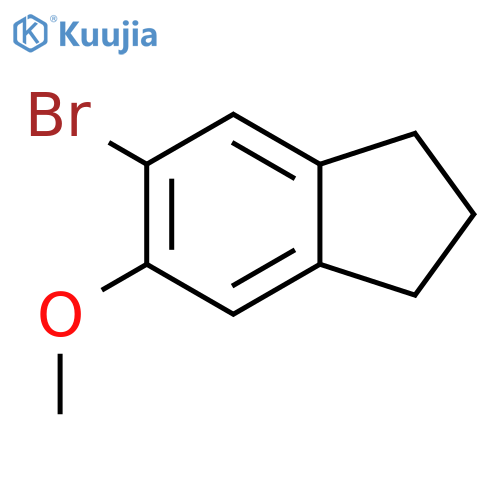 5-bromo-6-methoxy-2,3-dihydro-1H-indene structure