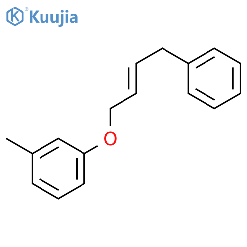 Benzene, 1-methyl-3-[[(2E)-4-phenyl-2-buten-1-yl]oxy]- structure
