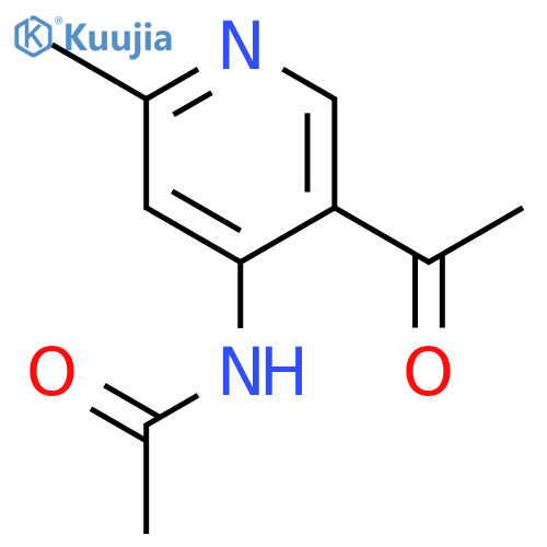 N-(5-Acetyl-2-methylpyridin-4-yl)acetamide structure
