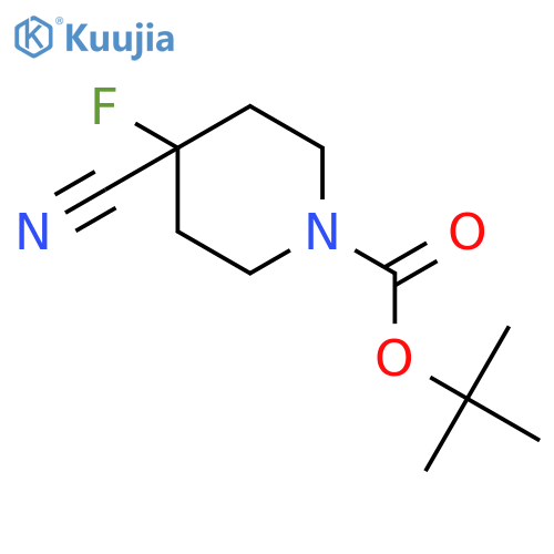 tert-Butyl 4-Cyano-4-fluoropiperidine-1-carboxylate structure