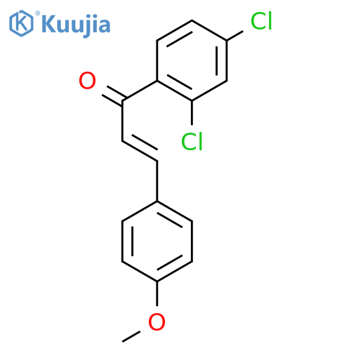 2-Propen-1-one, 1-(2,4-dichlorophenyl)-3-(4-methoxyphenyl)-, (2E)- structure