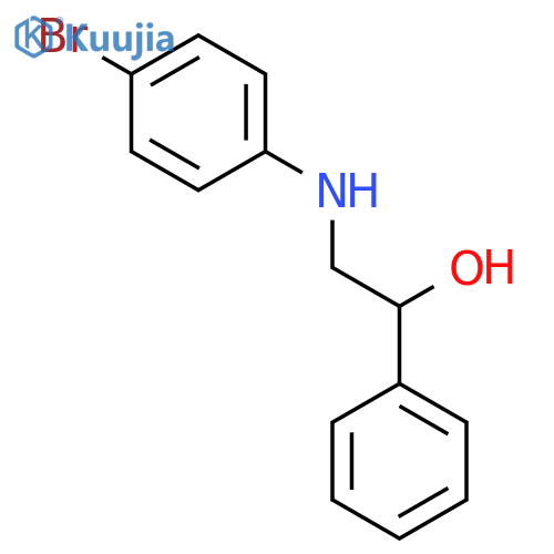 2-(4-Bromoanilino)-1-phenyl-1-ethanol structure