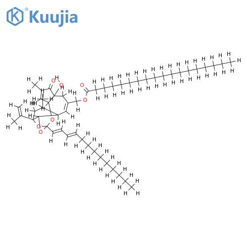 5-Deooxy,6,7-deepoxy,6,7-didehydro,20-octadecanoyl-Huratoxin structure