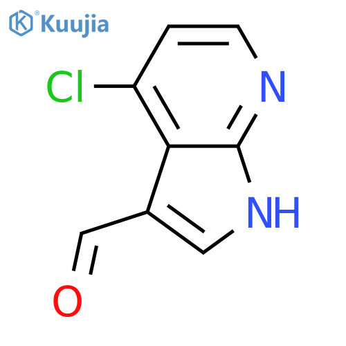4-Chloro-1H-pyrrolo[2,3-b]pyridine-3-carbaldehyde structure