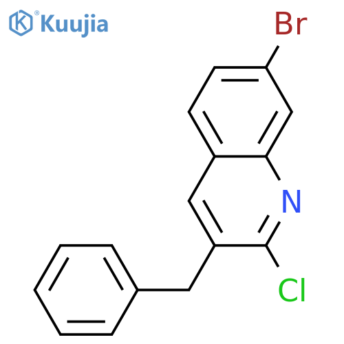 3-Benzyl-7-bromo-2-chloroquinoline structure