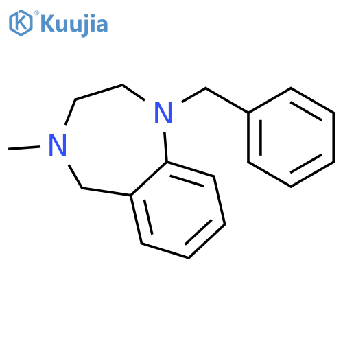 1H-1,4-Benzodiazepine, 2,3,4,5-tetrahydro-4-methyl-1-(phenylmethyl)- structure