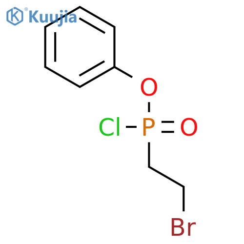 Phosphonochloridic acid, P-(2-bromoethyl)-, phenyl ester structure