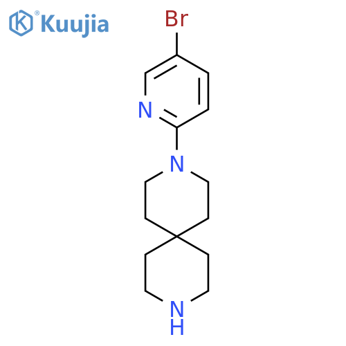 3-(5-Bromopyridin-2-yl)-3,9-diazaspiro[5.5]undecane structure